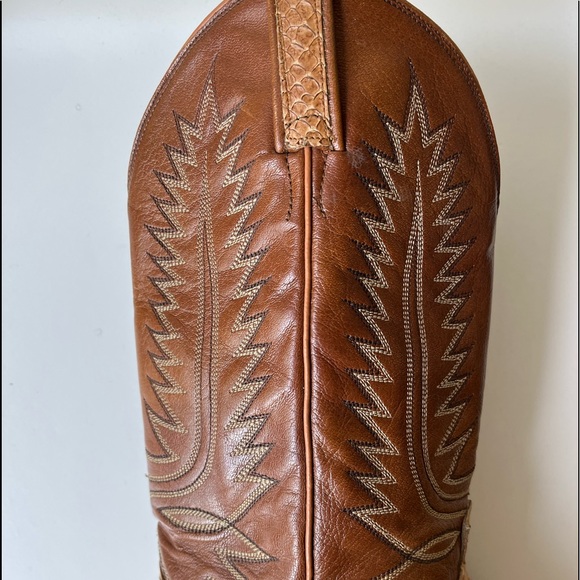 Dan Post PYTHON Leather Cowboy Boots - Picture 3 of 9